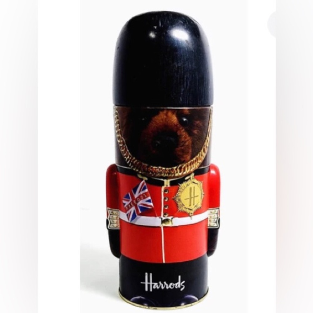 Harrods Royal Guard Bear Tin in Red and Black